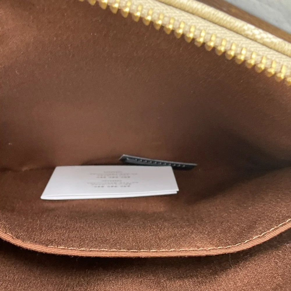 Coach Rowan File Bag In Signature Canvas Light Khaki Light Saddle CS192 Purse
